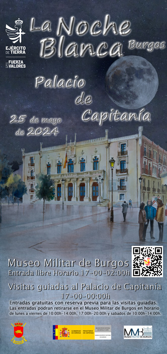 El Palacio de Capitanía de Burgos celebra la “Noche Blanca” 2024 el próximo 25 de mayo