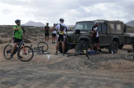 Uno de los nueve puntos de avituallamiento 