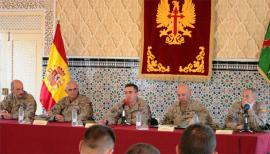 Reunión con los militares destinados en Ceuta