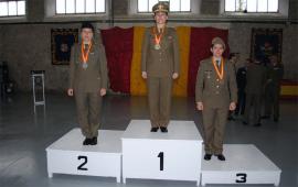 Podio en la modalidad de espada femenina