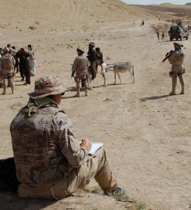 El pintor en zona de operaciones