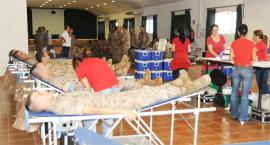Donación de sangre en el CEFOT de San Fernando
