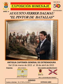 Cartel promocional de la exposición en Badajoz