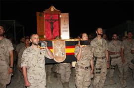 Vía Crucis en la base española de Irak