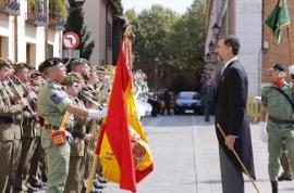 El Rey ante la Bandera
