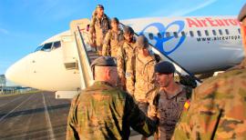 El jefe de la BRILAT recibió a los militares