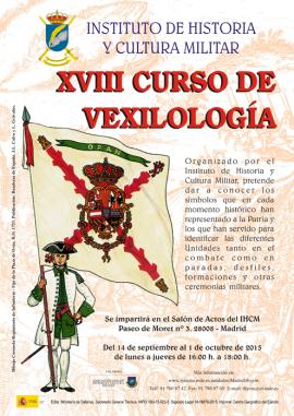 Cartel promocional del Curso de vexilología