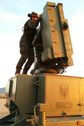 Puesta en posición del radar Sentinel