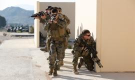 Soldados estadounidenses en el ejercicio