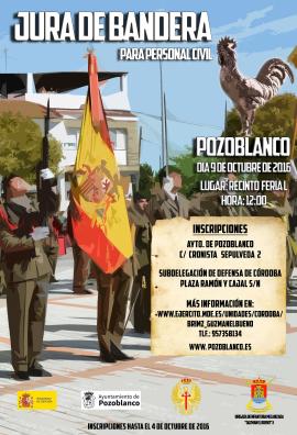 Jura de Bandera para Personal civil en Pozoblanco