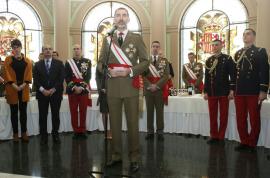 El JEME acompaña al Rey y a la ministra de Defensa en el LXXV aniversario de la Academia General Militar