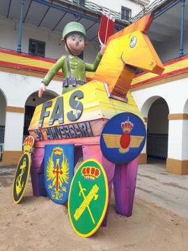 La falla fue donada por el ayuntamiento valenciano