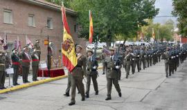 Desfile de la formación durante el acto