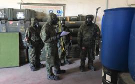 Ejercicio realizado en el Regimiento