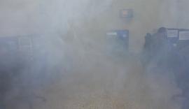 Simulacro de incendio en el aula de ordenadores