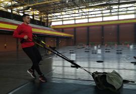 La prueba de esprint con cargas y arrastre