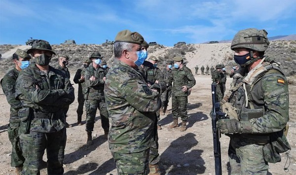 El Jefe de Estado Mayor del Ejército asiste al ejercicio 'TEX-20', de la Brigada 'Rey Alfonso XIII'