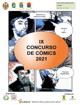Cartel promocional del concurso de cómics