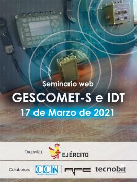 Cartel del seminario "GESCOMET-S e IDT"