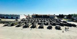 Panorámica de la formación en la base "El Goloso"