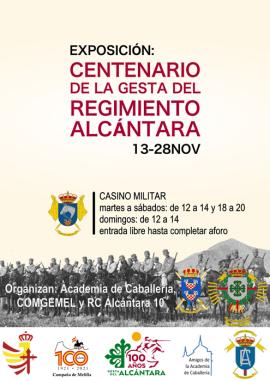 Exposición 'Centenario de la Gesta del Regimiento Alcántara' en Melilla