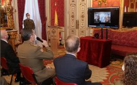 Videoconferencia con la base "Gabriel de Castilla"