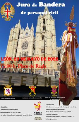  Jura de Bandera para civiles, concierto y jornada de puertas abiertas en León