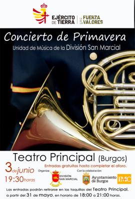 Concierto en Burgos a cargo de la Unidad de Música de la División 'San Marcial'