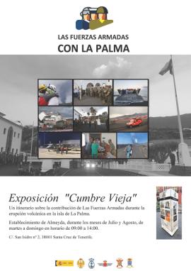 Exposición `Las Fuerzas Armadas con La Palma, Operación Cumbre Vieja´ en Santa Cruz de Tenerife