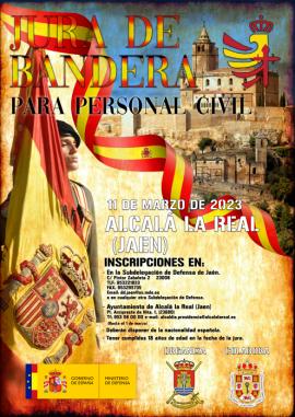 Jura de Bandera para personal civil en el municipio jiennense de Alcalá la Real