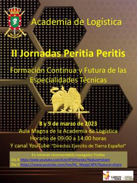 II Jornadas 'Peritia Peritis' en la Academia de Logística