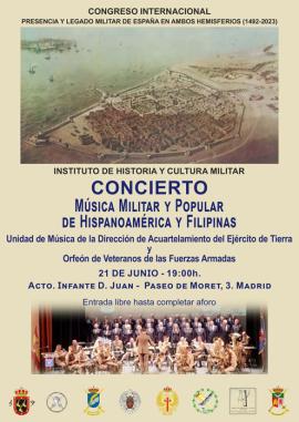 Concierto de música militar y popular de Hispanoamérica y Filipinas en Madrid