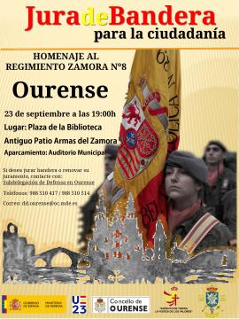  Juras de Bandera para personal civil en Orense y Oviedo