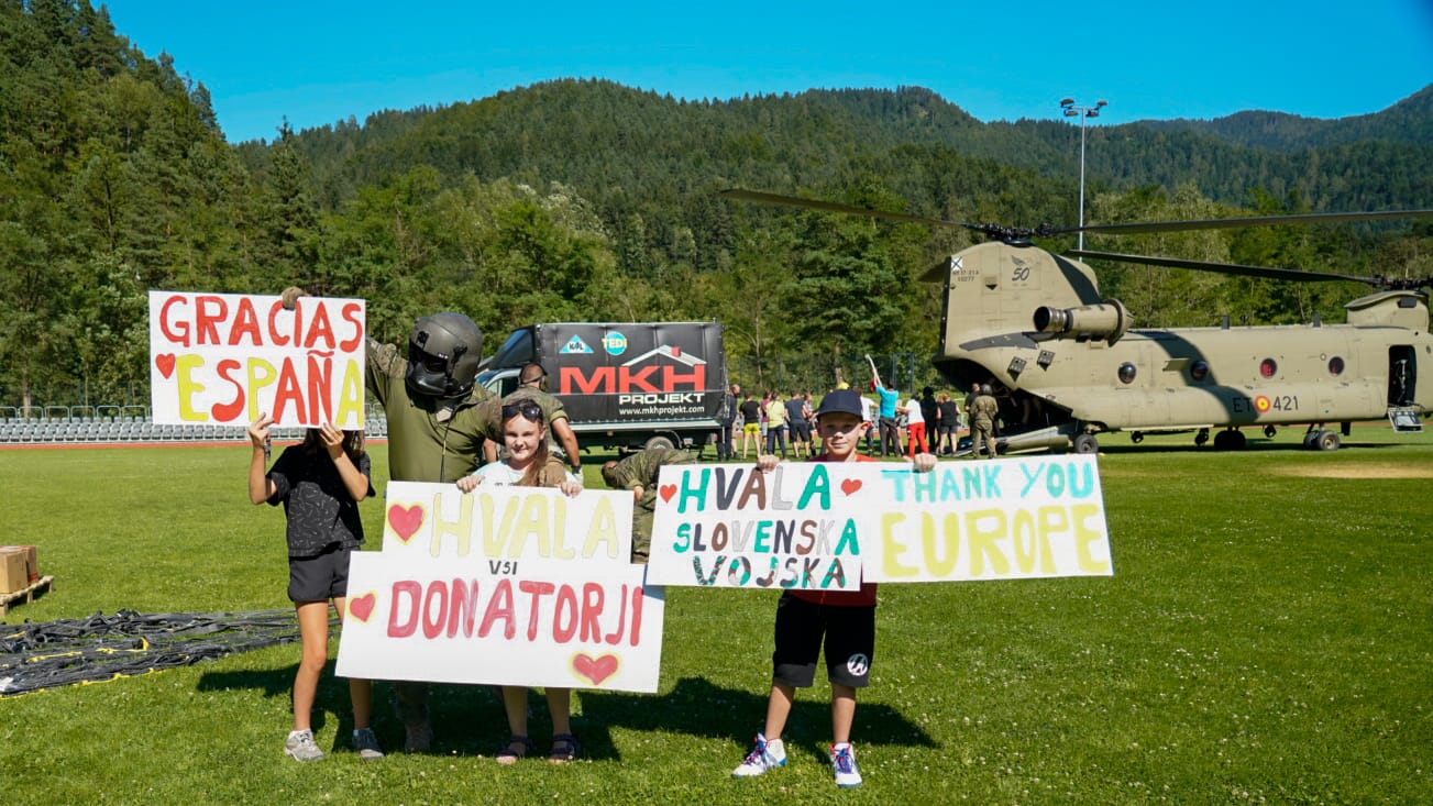 Vuelta a casa del destacamento español de ayuda humanitaria a Eslovenia