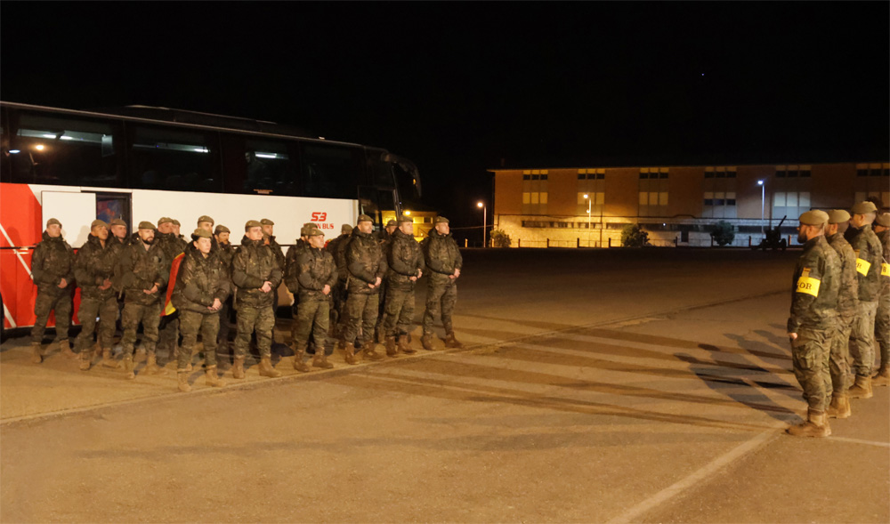 El personal del Mando de Artillería de Campaña desplegado en Letonia regresa a León