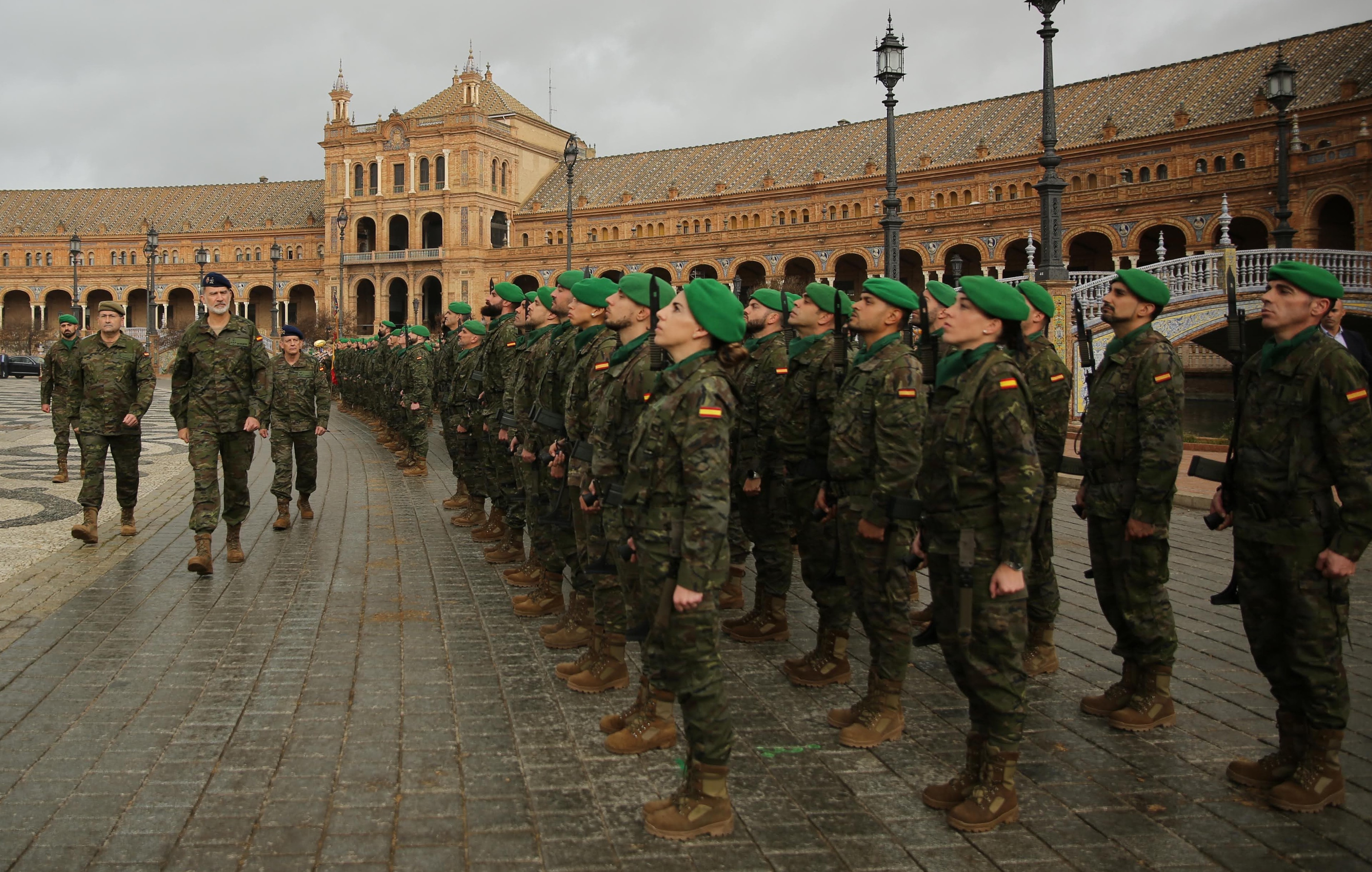 Su Majestad el Rey Felipe VI visita el Cuartel General de la Fuerza Terrestre