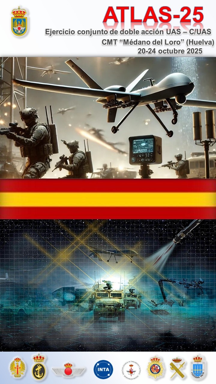 The Spanish Army deploys its counter-drone defense capabilities in “Atlas 25”