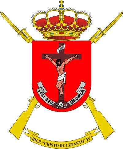 Escudo de la Bandera de Infantería Ligera 'Cristo de Lepanto' IV