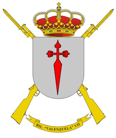 Escudo de la Bandera de Infantería Protegida 'Valenzuela' VII/3
