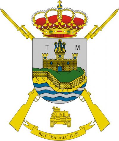 Escudo del Batallón de Infantería de Carros de Combate 'Málaga' IV/10