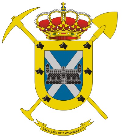 Escudo del Batallón de Zapadores XVI