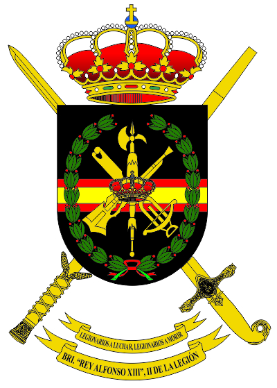 Escudo de la Brigada 'Rey Alfonso XIII' II de la Legión