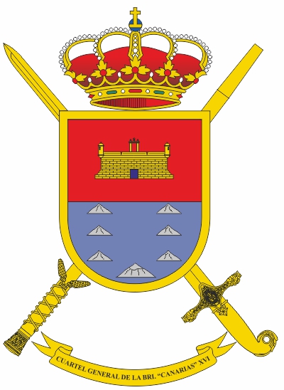 Escudo del Cuartel General de la Brigada 'Canarias' XVI