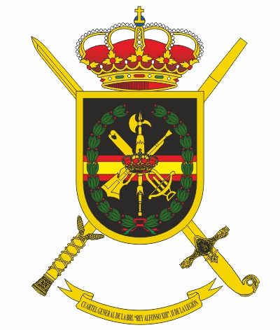 Escudo del Cuartel General de la Brigada 'Rey Alfonso XIII' de la Legión Escudo del Cuartel General de la Brigada 'Rey Alfonso XIII' de la Legión