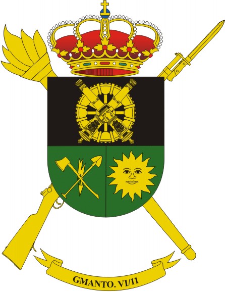 Escudo del Grupo de Mantenimiento VI/11' Escudo del Batallón del Grupo de Mantenimiento VI/11