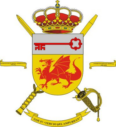 Escudo del Grupo de Operaciones Especiales 'Tercio del Ampurdán' IV
