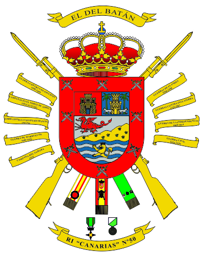 Escudo del Regimiento de Infantería 'Canarias' nº 50
