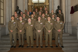 Placa conmemorativa del bicentenario de la presencia del Ejército de Tierra en el Palacio de Buenavista