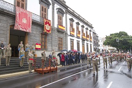 Momento de la parada militar