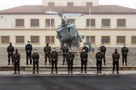 Visita de inspección al Batallón de Helicópteros de Maniobra III